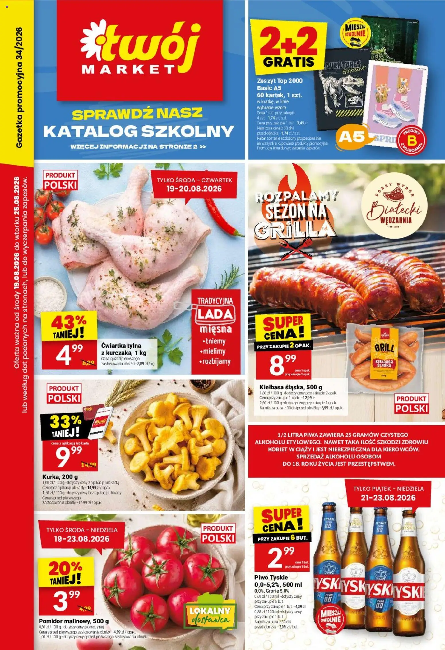 Pogląd gazetki "Twój Market gazetka" ze sklepu Twój Market ważnej od 19.08.2026