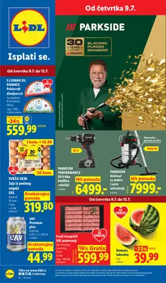 Pregled Lidl kataloga - važi od 09.07.2026