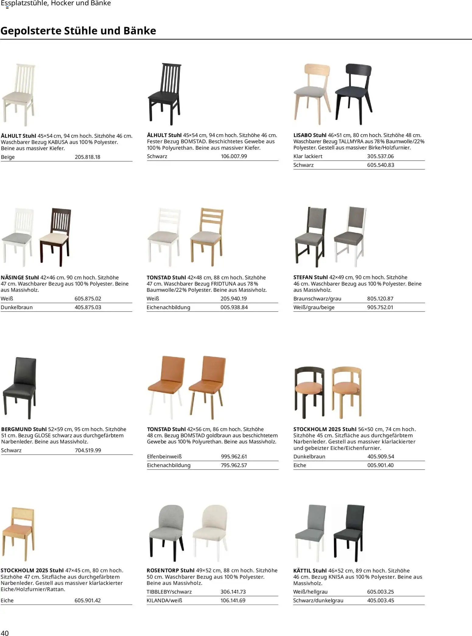 Vorschau von dem Prospekt des Geschäftes Ikea, gültig ab dem 11.09.2026 - Stuhl, Hocker