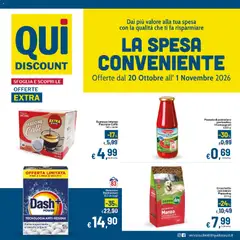 Anteprima dell'opuscolo Qui Discount volantino dal negozio Qui Discount valido da 20/10/2026