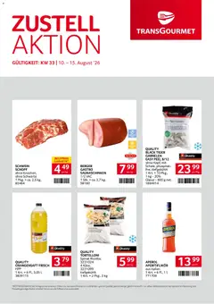 Vorschau der Angebote: Transgourmet Transgourmet Zustellaktion gültig ab 10.08.2026