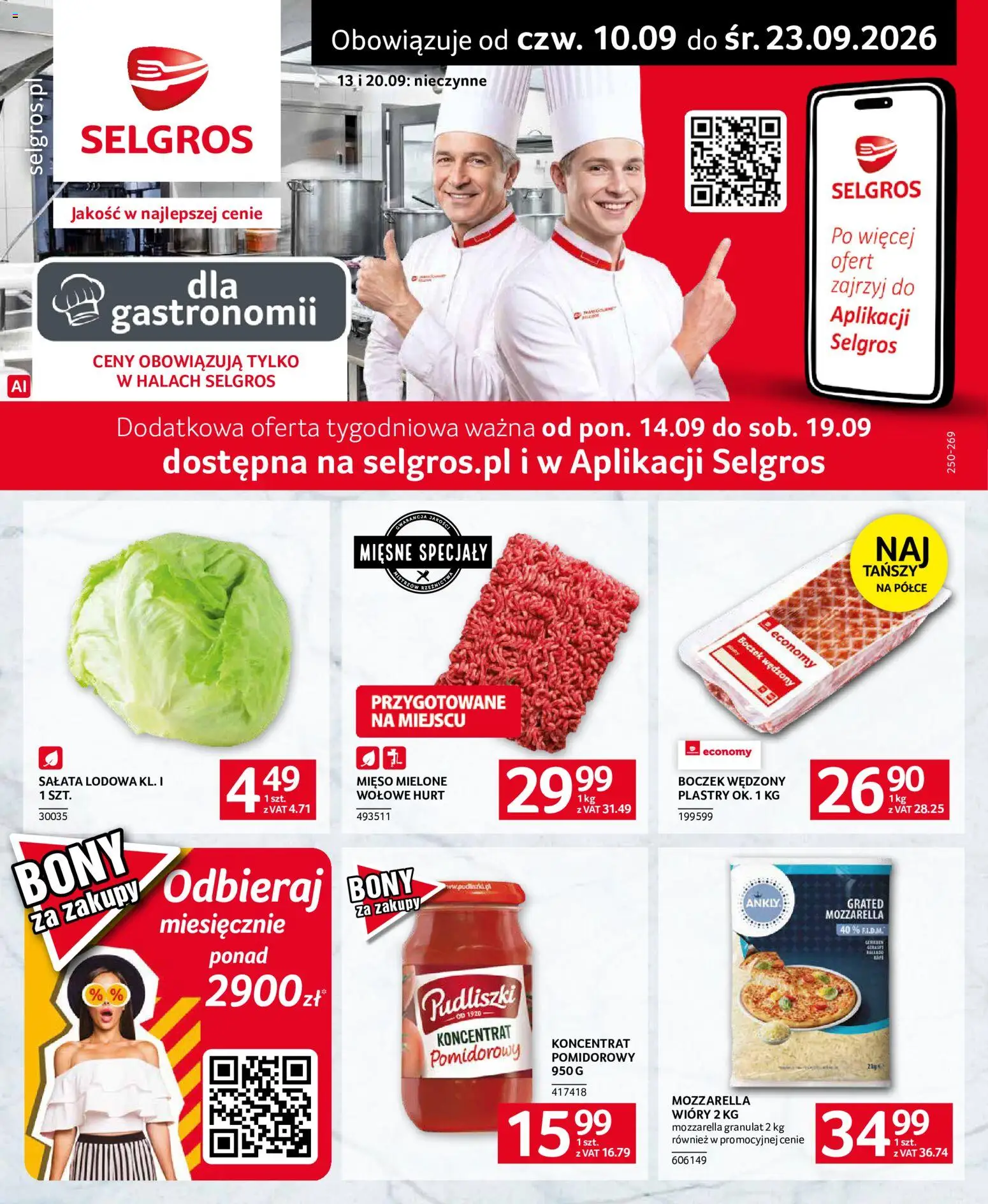 Pogląd gazetki "Selgros cash&carry gazetka - Oferta dla gastronomii" ze sklepu Selgros cash&carry ważnej od 10.09.2026