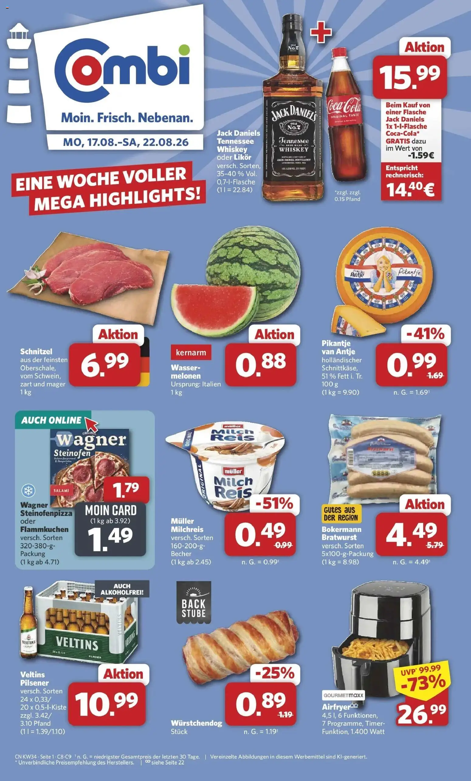 Vorschau von dem Prospekt des Geschäftes Combi, gültig ab dem 17.08.2026