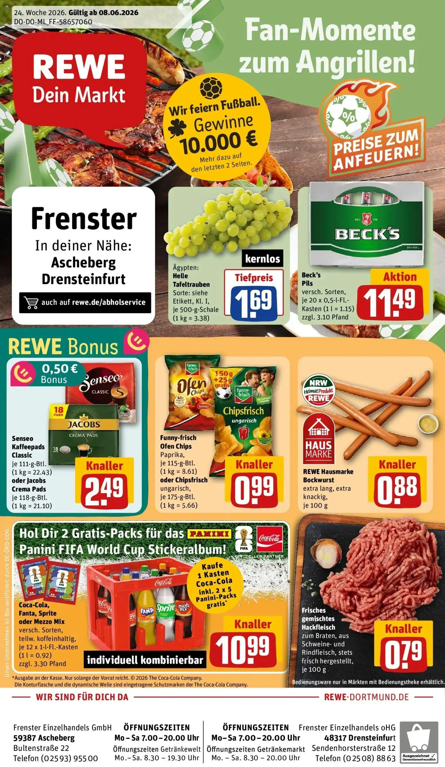 Vorschau von dem Prospekt des Geschäftes Rewe, gültig ab dem 08.06.2026