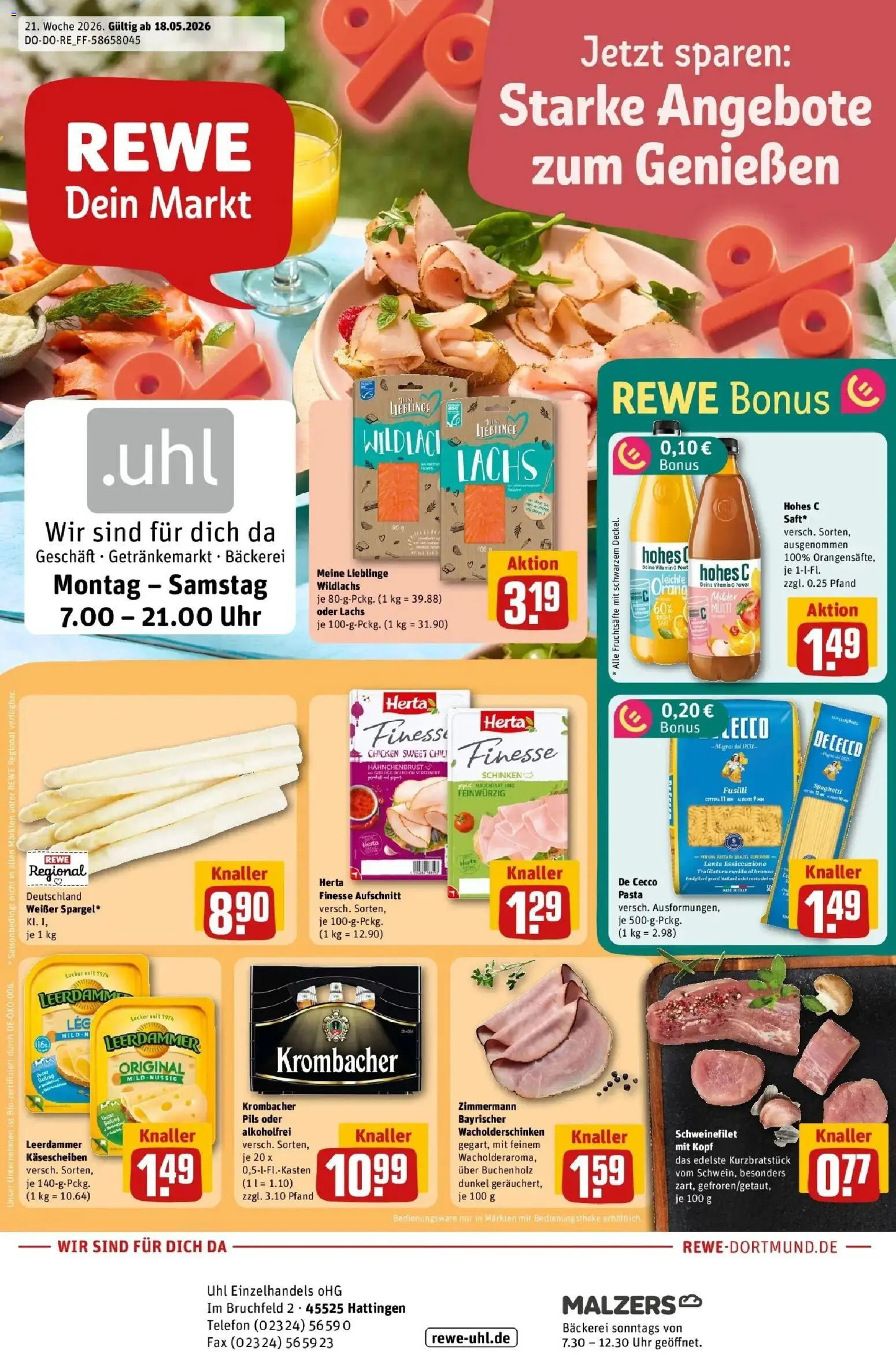 Vorschau von dem Prospekt des Geschäftes Rewe, gültig ab dem 17.05.2026
