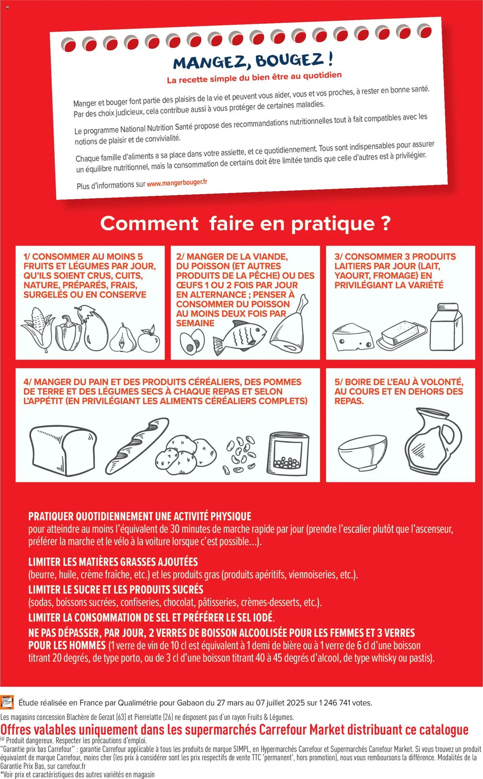 Prévisualisation de Carrefour Market Premier prix simpl du magasin Carrefour Market formulaire valide 03/11/2026 - Fromage, Fruits, Pain, Boisson, Sucre, Verres, Crème, Aliments