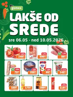 Pregled Gomex kataloga - važi od 06.05.2026