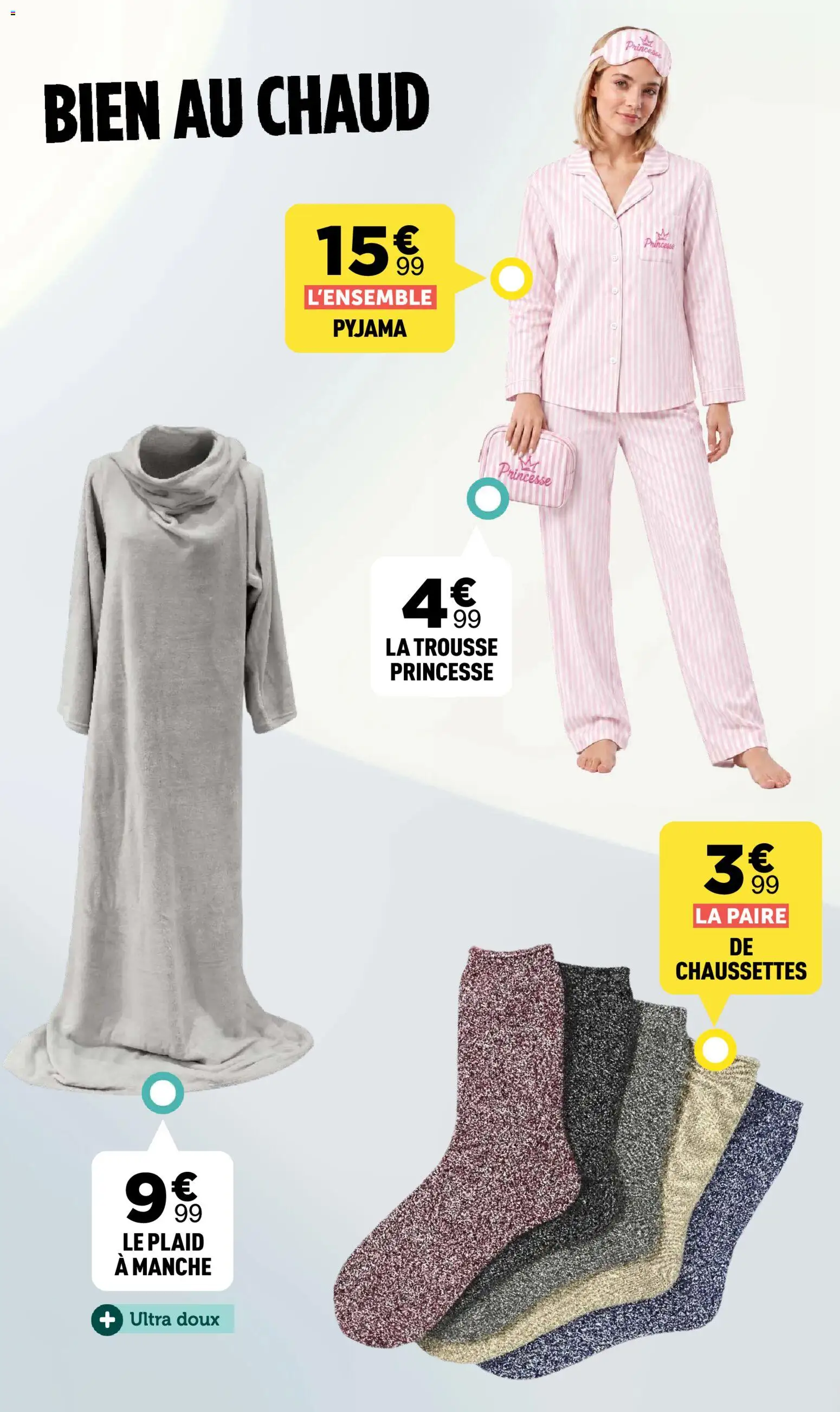 Prévisualisation de Centrakor catalogue Interieur douillet du magasin Centrakor formulaire valide 19/10/2026 - Pyjama, Plaid, Chaussettes