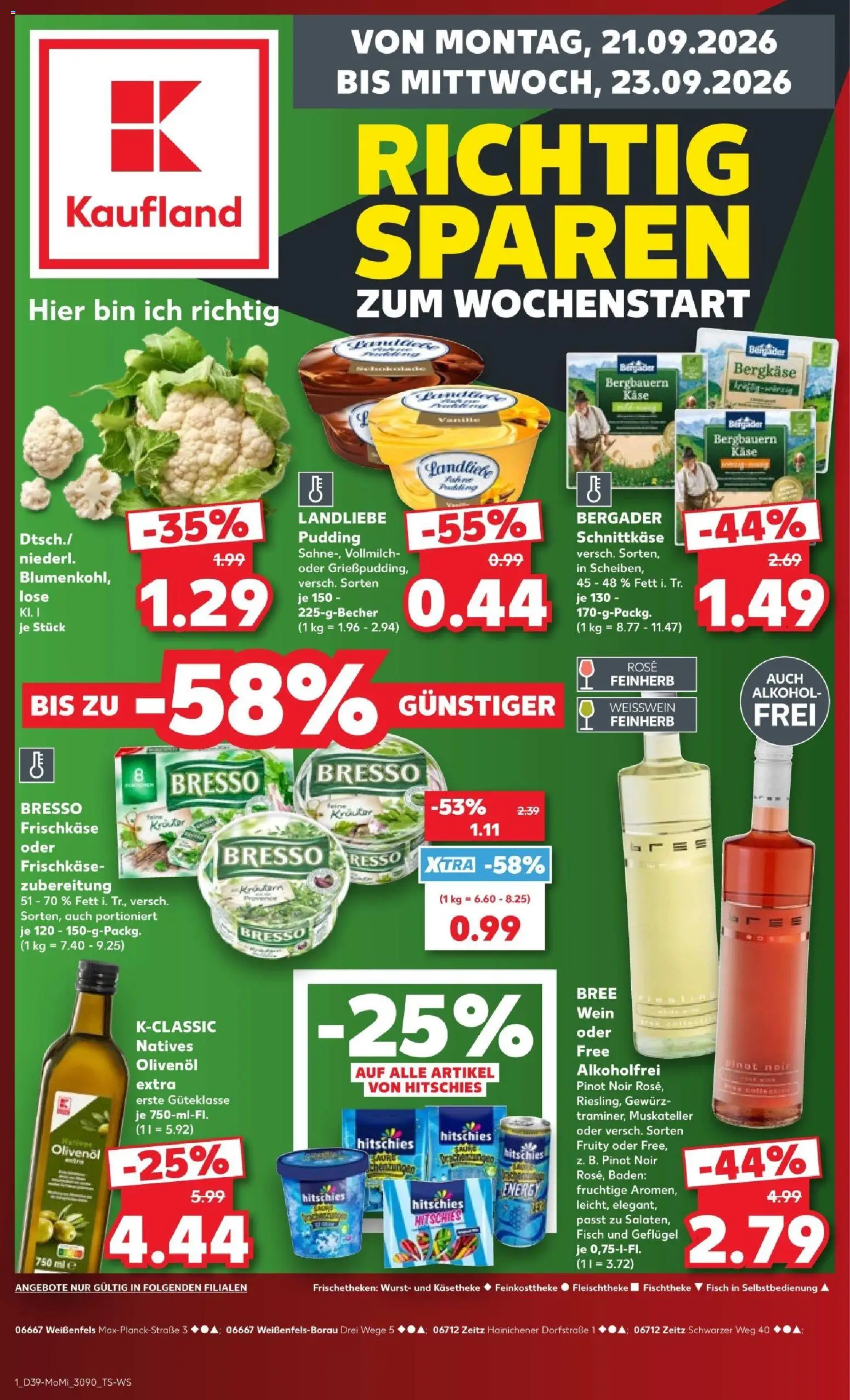 Vorschau von dem Prospekt des Geschäftes Kaufland, gültig ab dem 21.09.2026