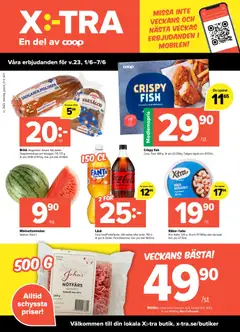 Förhandsgranska reklamblad Coop X:-TRA erbjudanden från butik Coop X:-TRA gäller från 01/06/2026