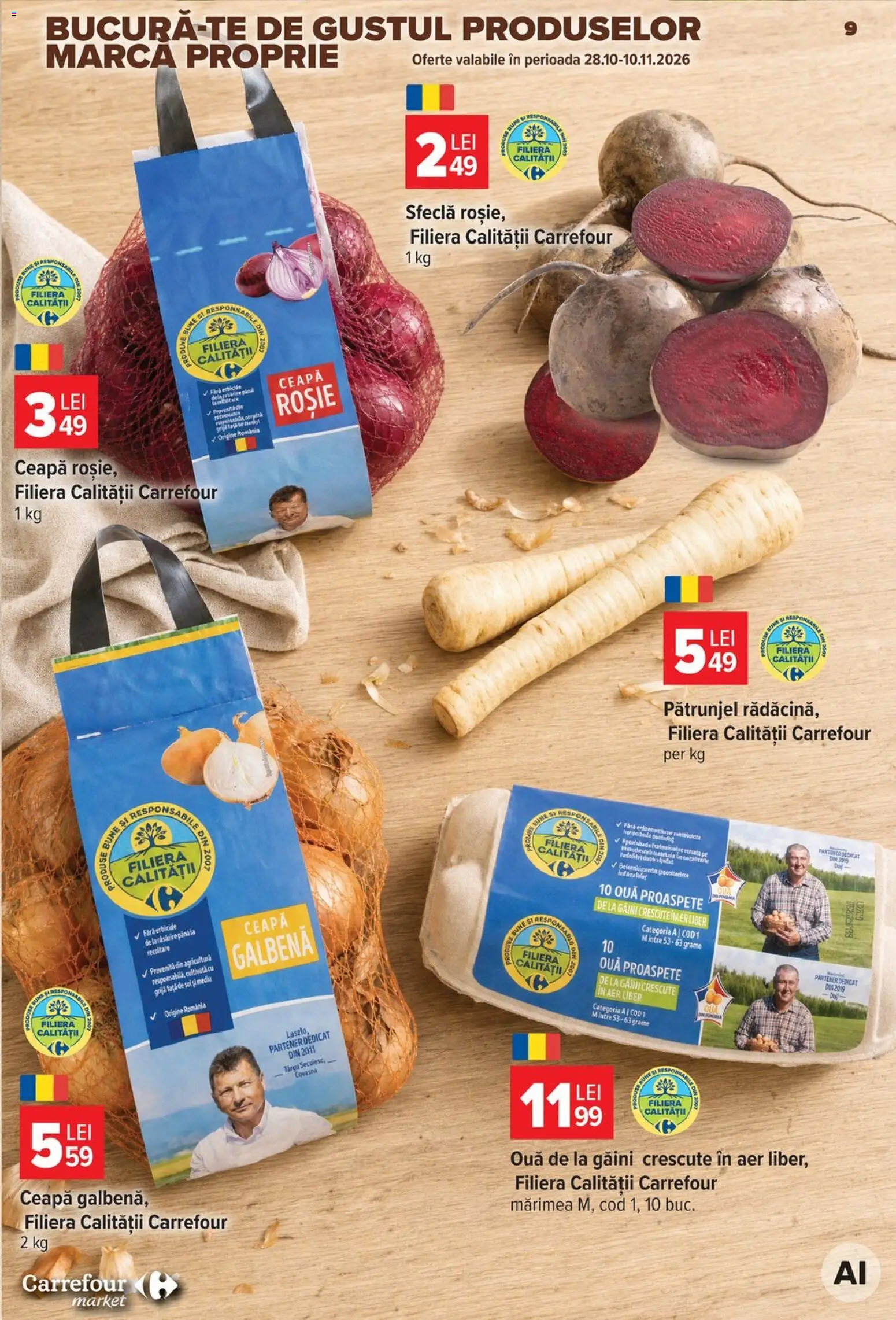 Previzualizarea de cataloage: Carrefour Carrefour Catalog Market valabil de la 28.10.2026 - Ceapă, Sfeclă, Pătrunjel, Ouă