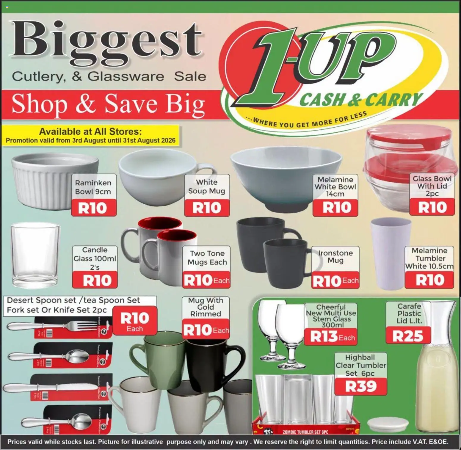 Preview of 1UP Cash & Carry flyer valid from 03/08/2026