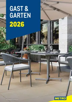 Vorschau der Angebote: Metro Gast & Garten 2026 gültig ab 01.01.2026