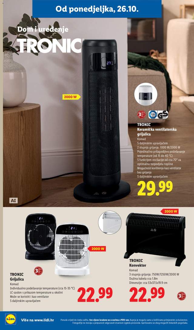 Novi Lidl katalog od 26.10.