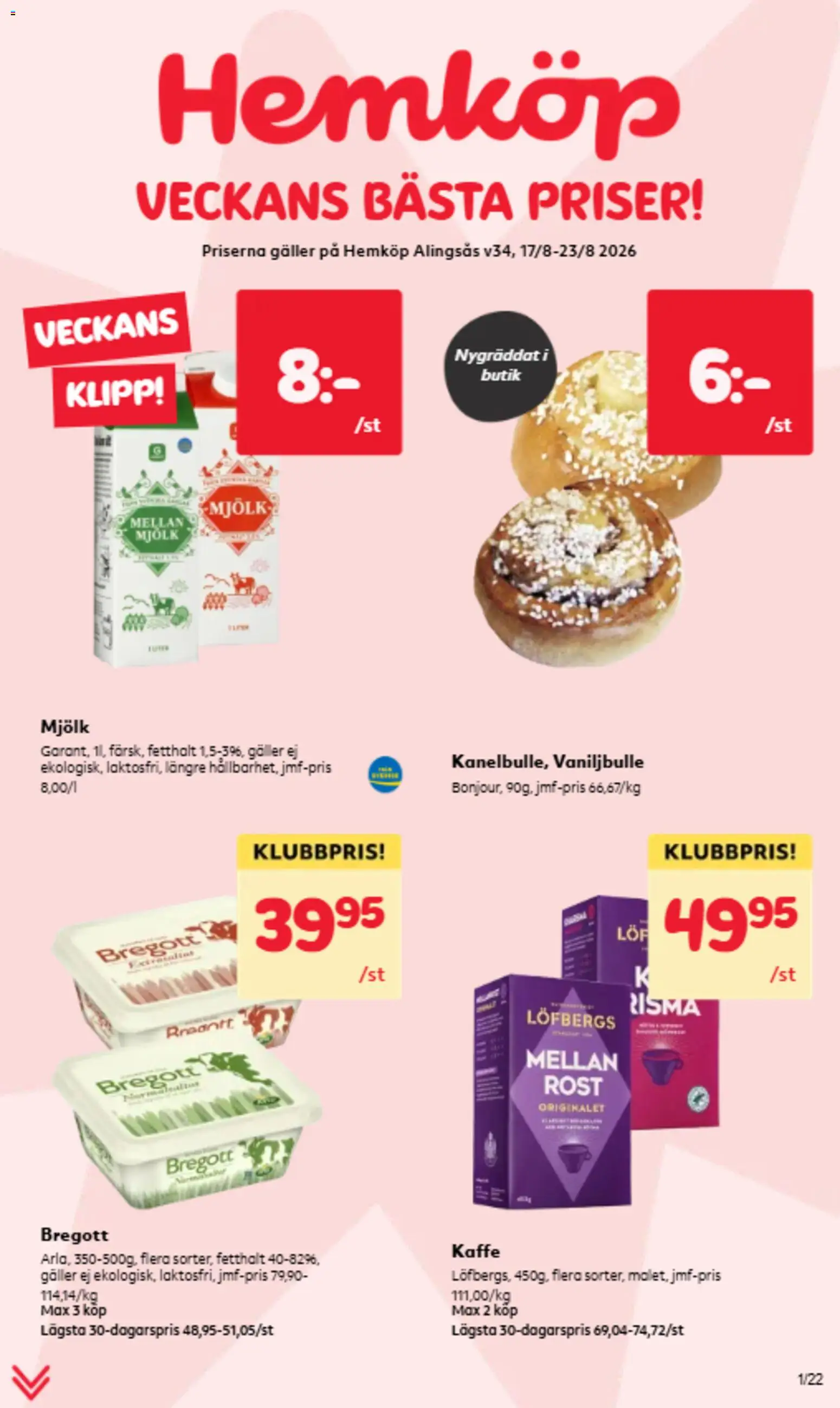 Förhandsgranska reklamblad Hemköp erbjudanden från butik Hemköp gäller från 17/08/2026