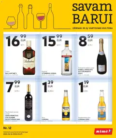 Rimi parduotuvės leidinio Rimi leidinys - Alkoholinių gėrimų galiojančio nuo 2026.06.16 peržiūra