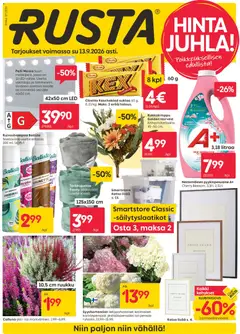 Kaupan Rusta Rusta tarjoukset esikatselu, voimassa 07/09/2026