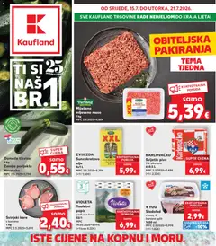 Pregled letka Slavonski Brod trgovine Kaufland vrijedi od 15.07.2026