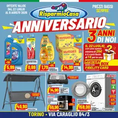 Anteprima dell'opuscolo RisparmioCasa volantino Torino dal negozio RisparmioCasa valido da 22/07/2026