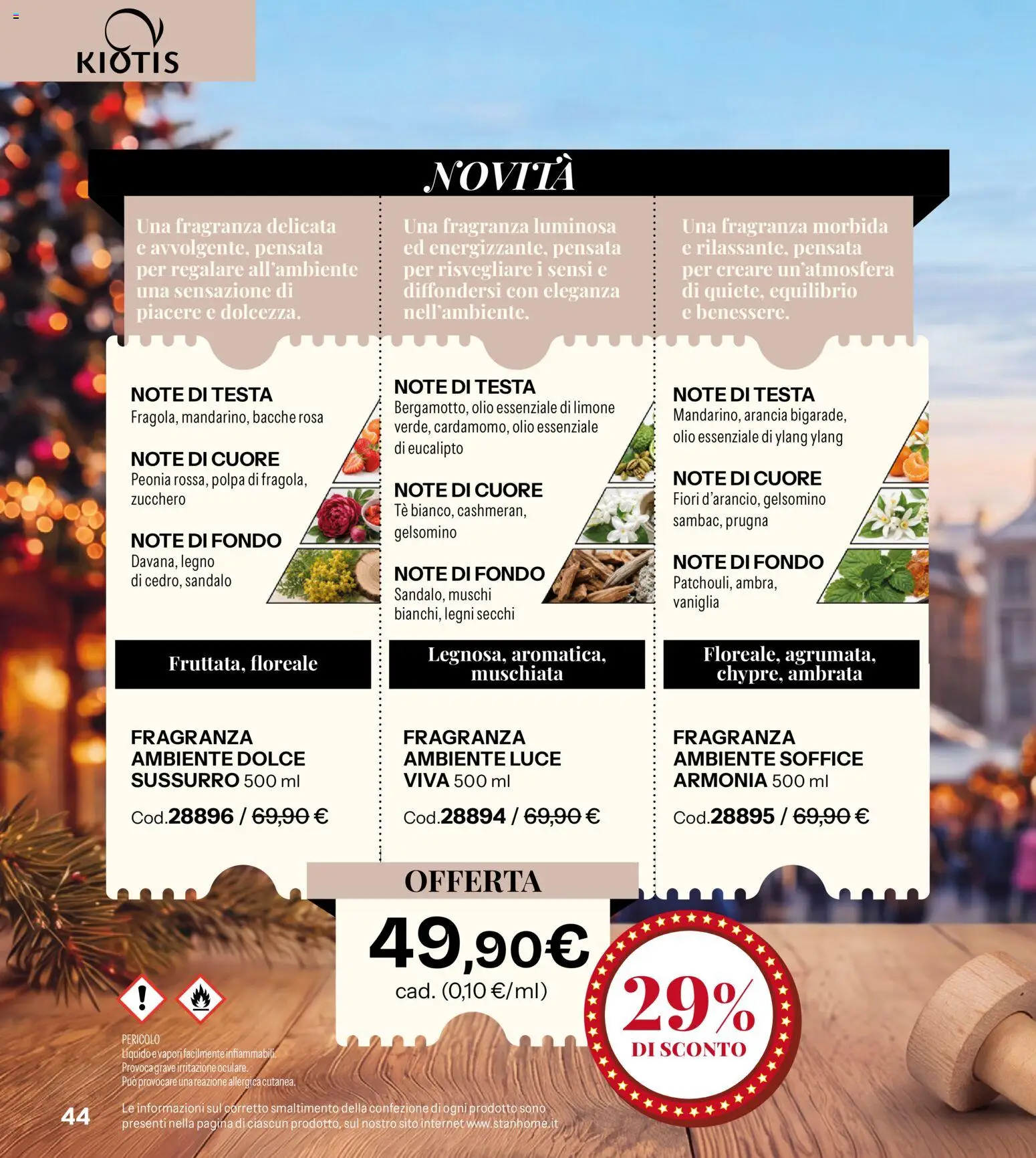 Anteprima dell'opuscolo Catalogo Stanhome Natale dal negozio Stanhome valido da 27/10/2026 - Fiori, Zucchero, Limone, Olio, Arancia, Vaniglia, Tè, Fragranza