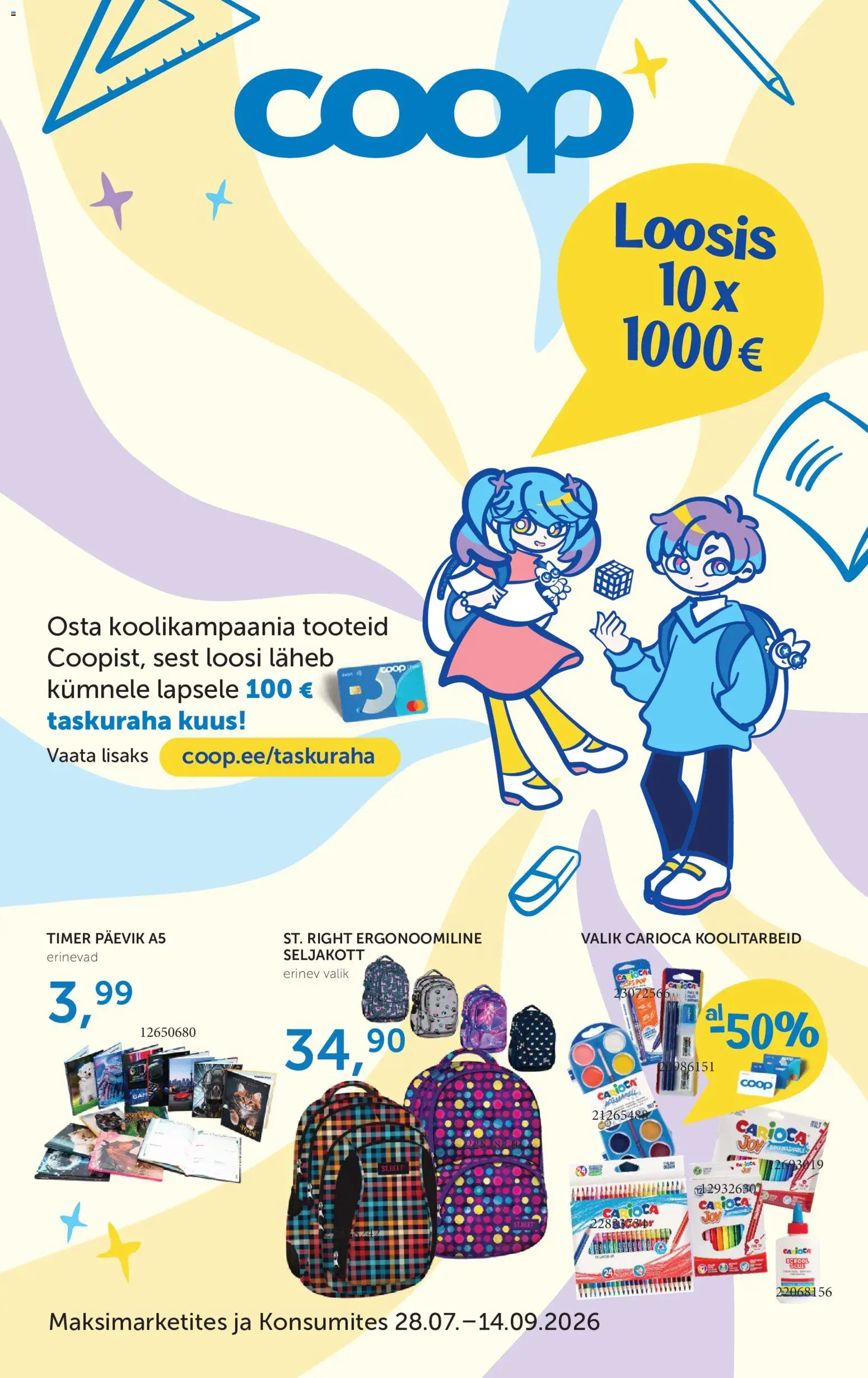 Coop kliendilehe eelvaade alates 28.07.2026