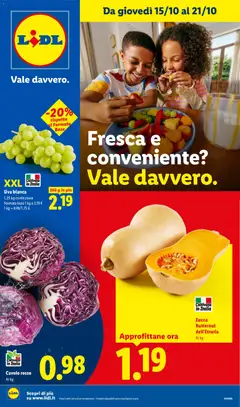 Anteprima dell'opuscolo Lidl volantino Fresca e conveniente dal negozio Lidl valido da 15/10/2026