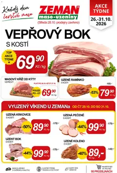 Náhled nabídky: Prodejny Zeman Prodejny Zeman leták platný od 26.10.2026