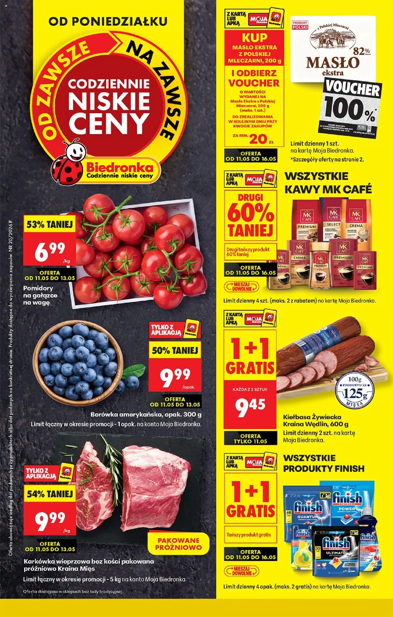 Pogląd gazetki "Biedronka gazetka od poniedziałku" ze sklepu Biedronka ważnej od 11.05.2026