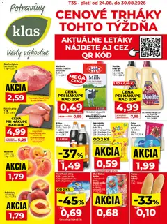 Náhľad Klas letáku platného od 24.08.2026