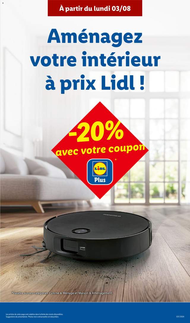 Nouveau catalogue Lidl à partir du 30/07