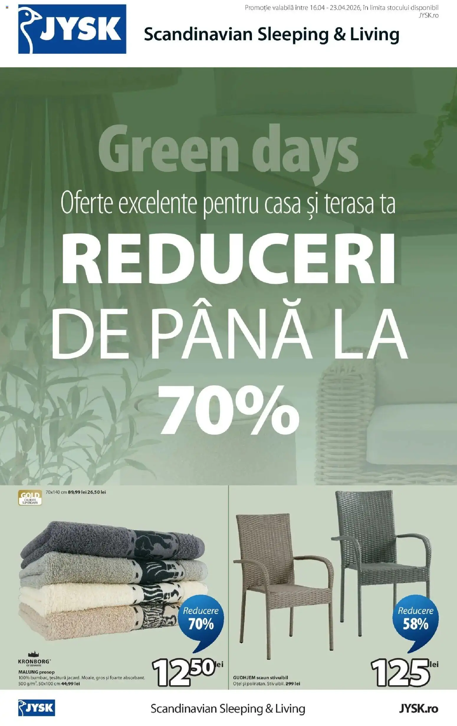 Previzualizarea de cataloage: JYSK JYSK Catalog valabil de la 16.04.2026 - Scaun
