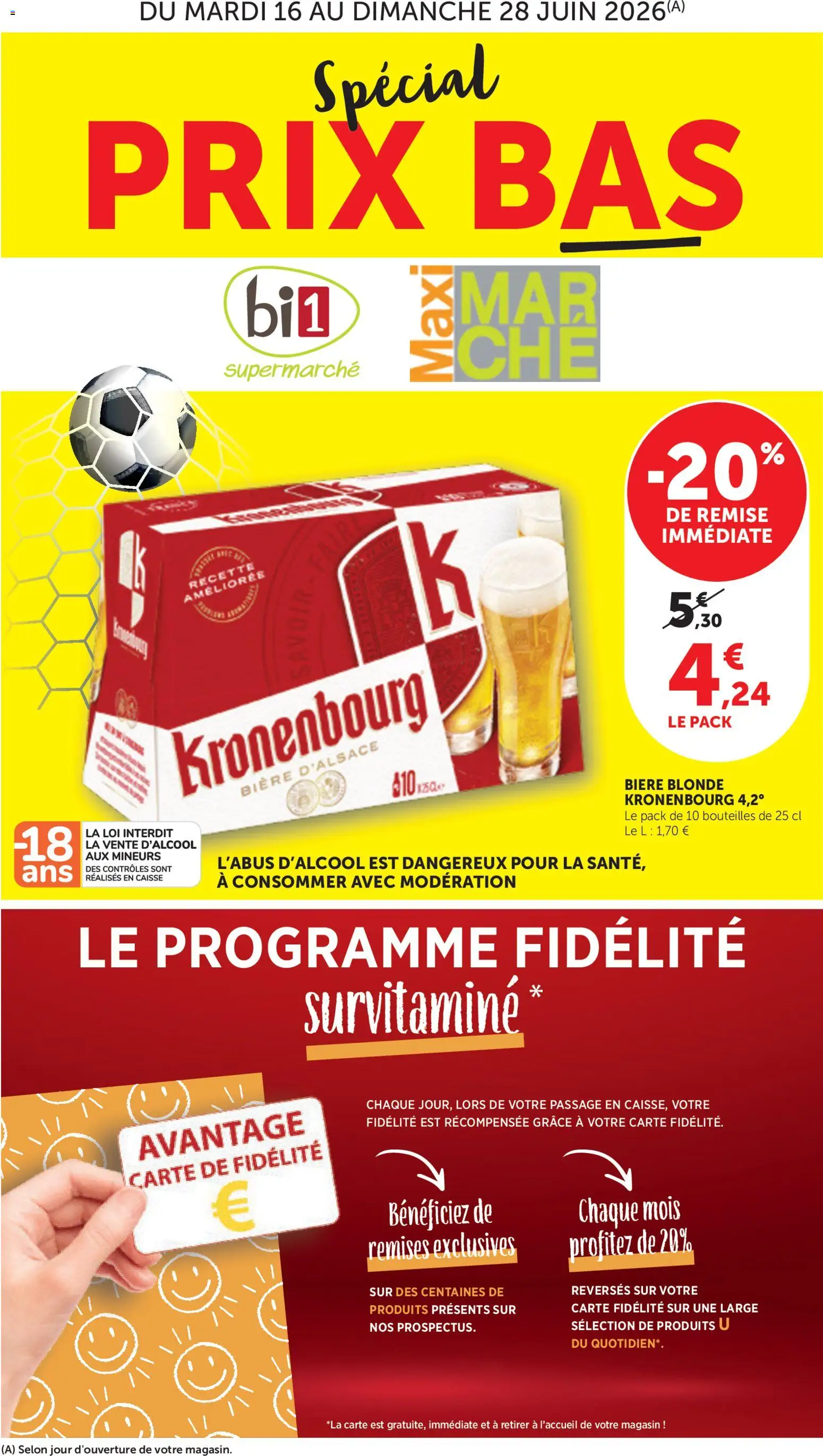 Prévisualisation de bi1 Catalogue du magasin bi1 formulaire valide 16/06/2026