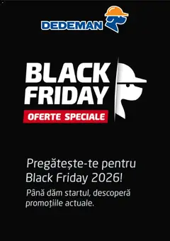 Previzualizarea de cataloage: Dedeman Dedeman Black Friday notificarea valabil de la 12.10.2026