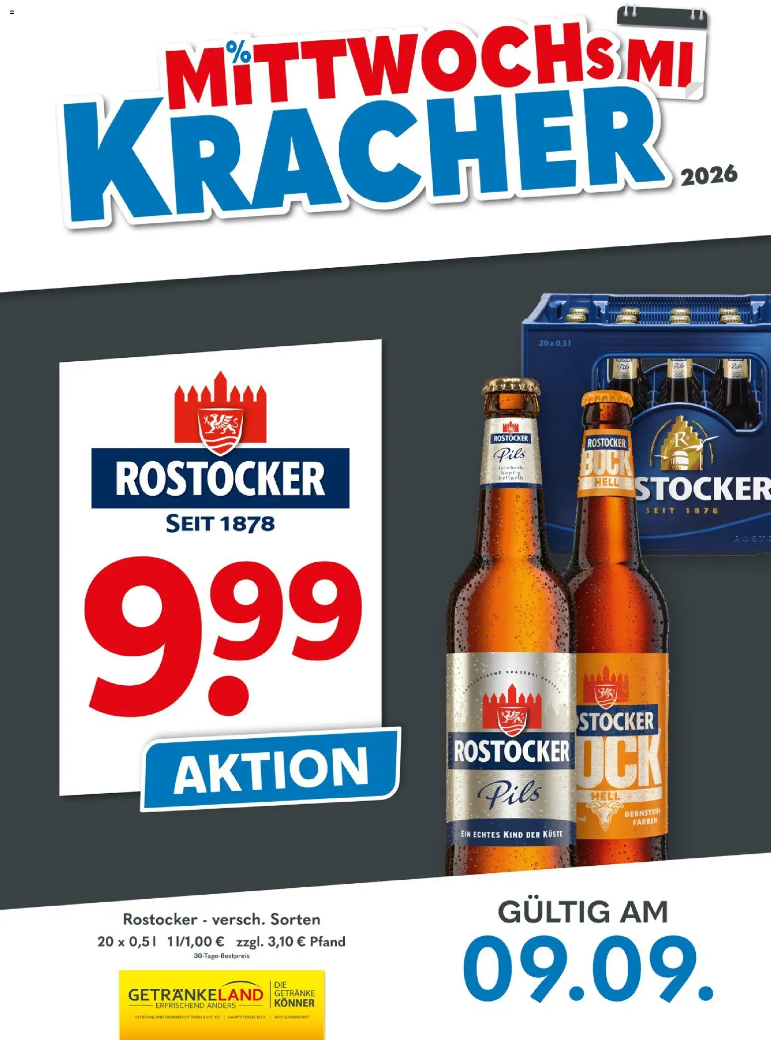 Vorschau von dem Prospekt des Geschäftes Getränkeland, gültig ab dem 09.09.2026