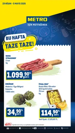 Metro Metro Katalog 29.04.2026 - Broşürünün önizlemesi
