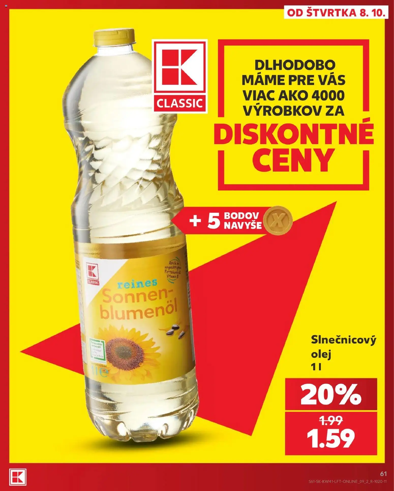 Náhľad Kaufland letáku platného od 08.10.2026 - Olej