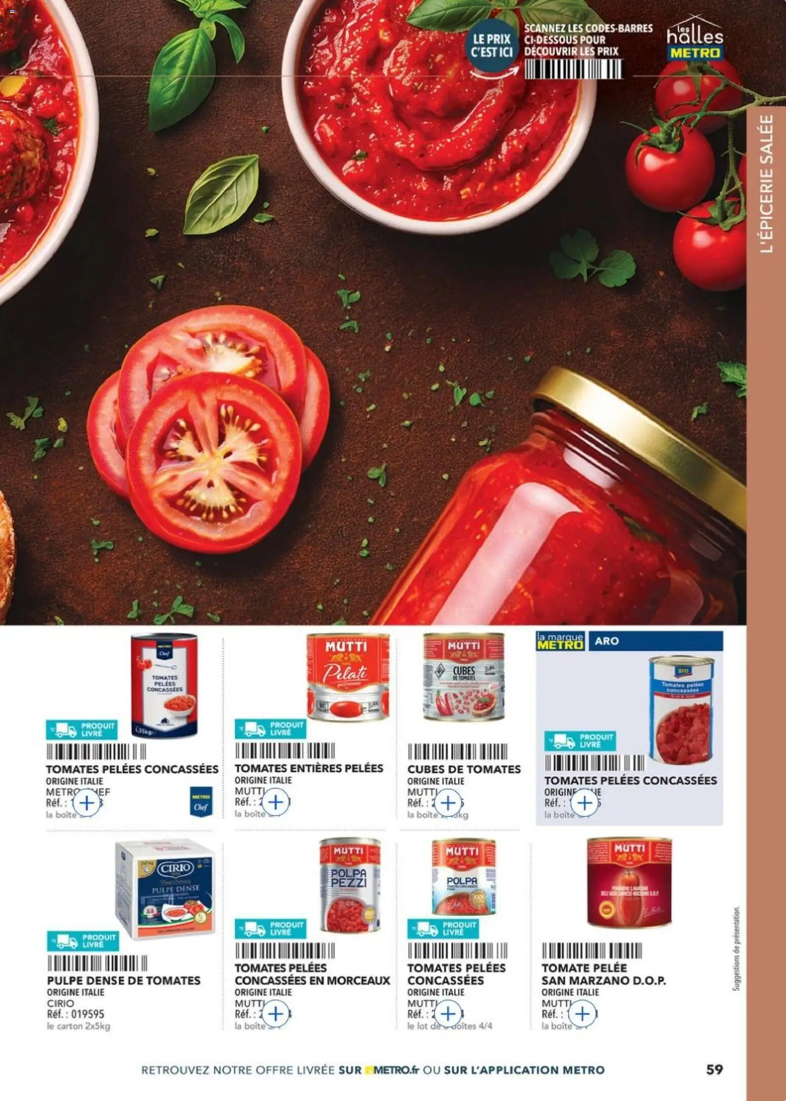 Prévisualisation de METRO - Guide Italie du magasin METRO formulaire valide 28/05/2026 - Livre, Tomate, Tomates, Tomates pelées
