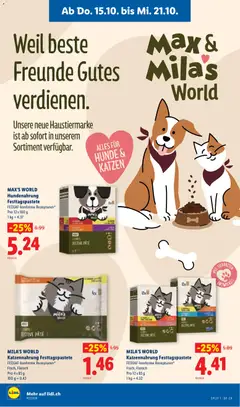 Vorschau des Merkblatts Lidl aktionen Max & Mila's World vom Shop Lidl gültig von 15.10.2026 bis 21.10.2026