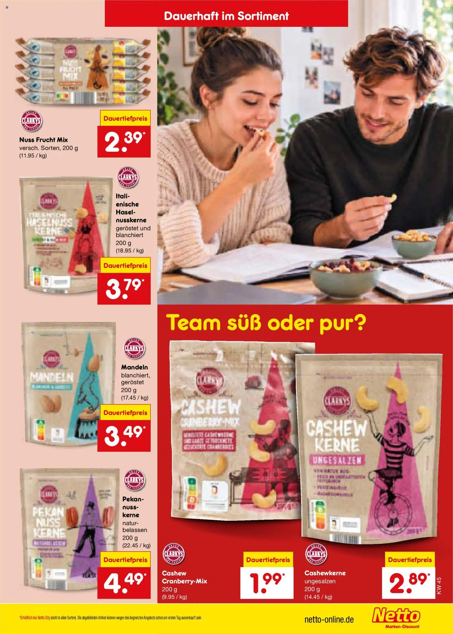 Vorschau von dem Prospekt des Geschäftes Netto Marken-Discount, gültig ab dem 02.11.2026 - Mandeln, Cashew