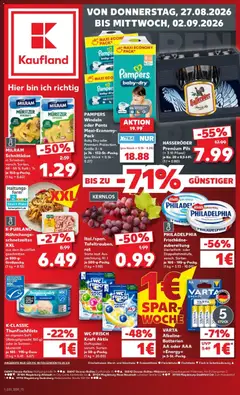 Vorschau von dem Prospekt des Geschäftes Kaufland, gültig ab dem 27.08.2026