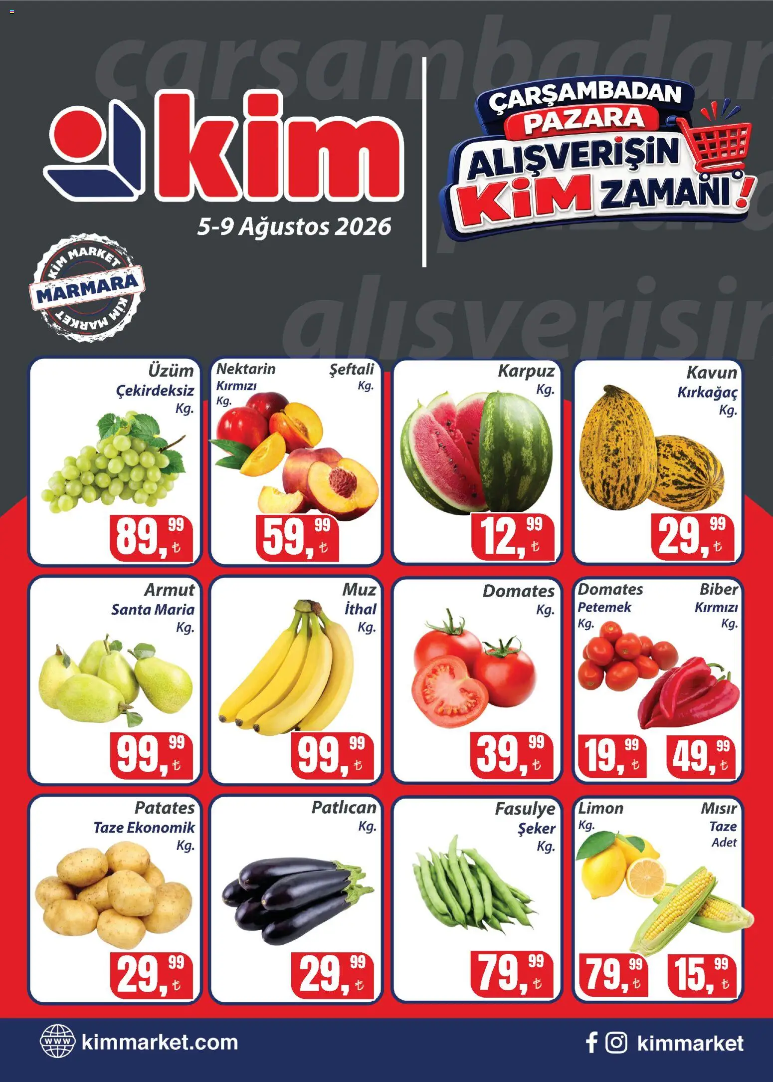 Kim Market Kim Market Katalog - Marmara Insert 05.08.2026 - Broşürünün önizlemesi