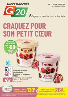 Prévisualisation de G20 Supermarchés catalogue du magasin G20 Supermarchés formulaire valide 17/06/2026