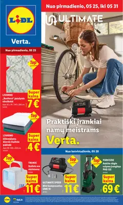 LIDL parduotuvės leidinio LIDL leidinys - Ne maisto prekių pasiūlymai galiojančio nuo 2026.05.25 peržiūra