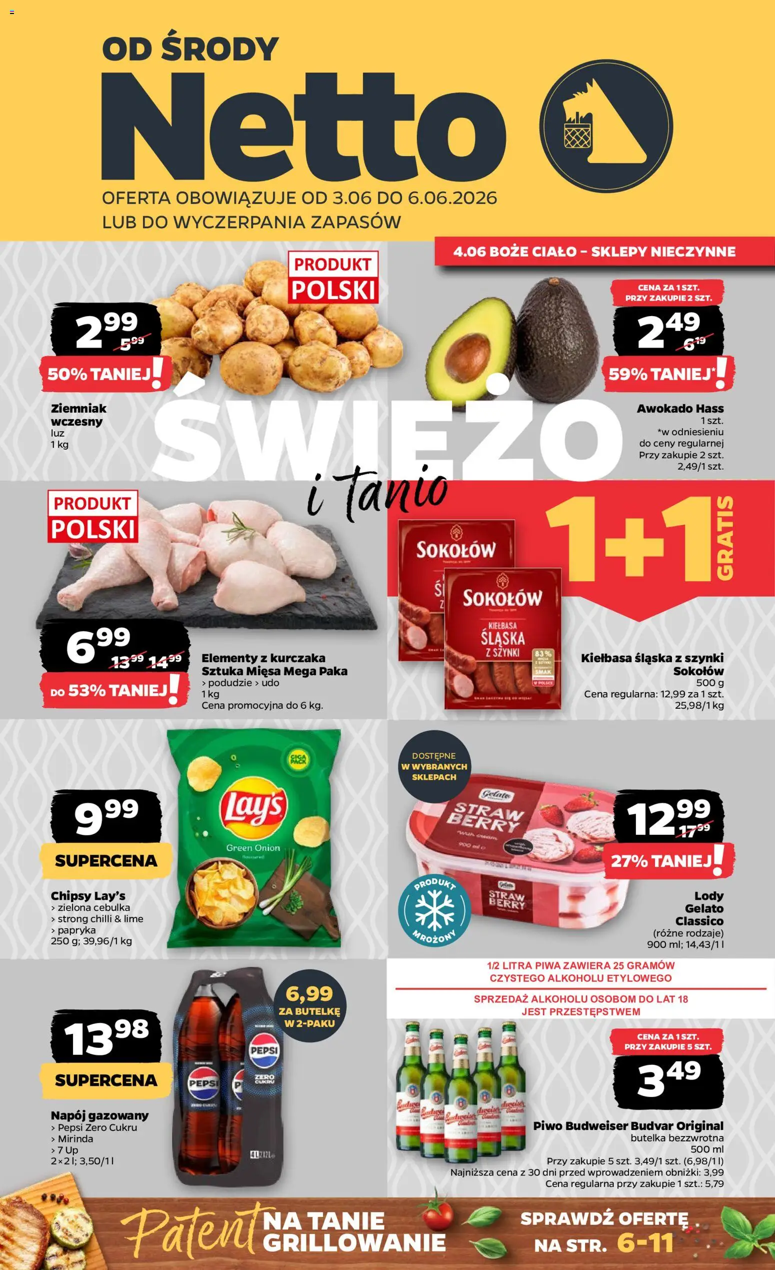 Pogląd gazetki "Netto gazetka od środy spożywcza" ze sklepu Netto ważnej od 03.06.2026