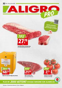 Vorschau des Merkblatts Aligro aktionen Chavannes, Matran, Genève, Sion vom Shop Aligro gültig von 03.08.2026 bis 08.08.2026