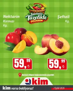 Kim Market Kim Market Sebze ve meyve - Marmara Insert 02.09.2026 - Broşürünün önizlemesi