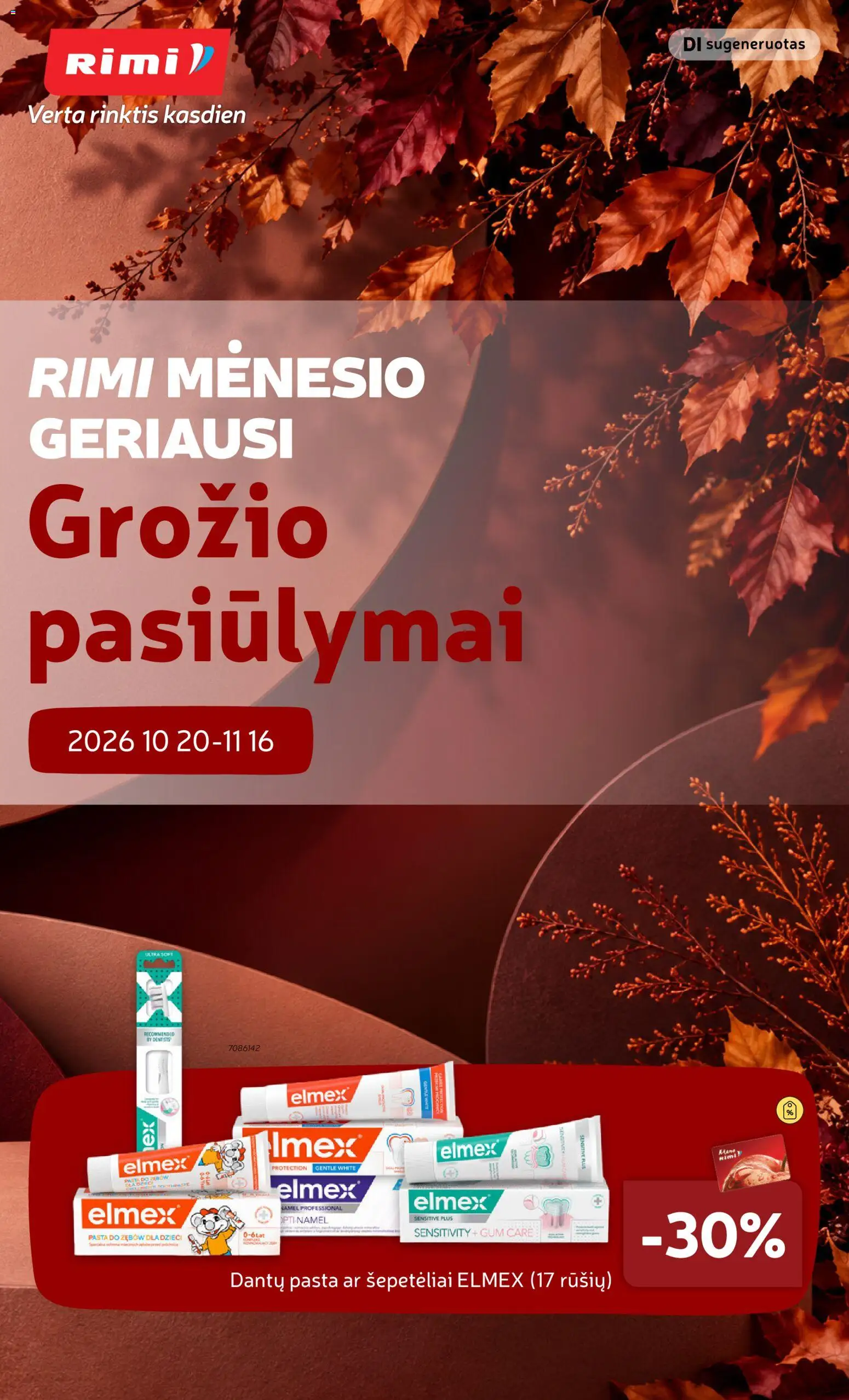 Rimi parduotuvės leidinio Rimi leidinys galiojančio nuo 2026.10.20 peržiūra