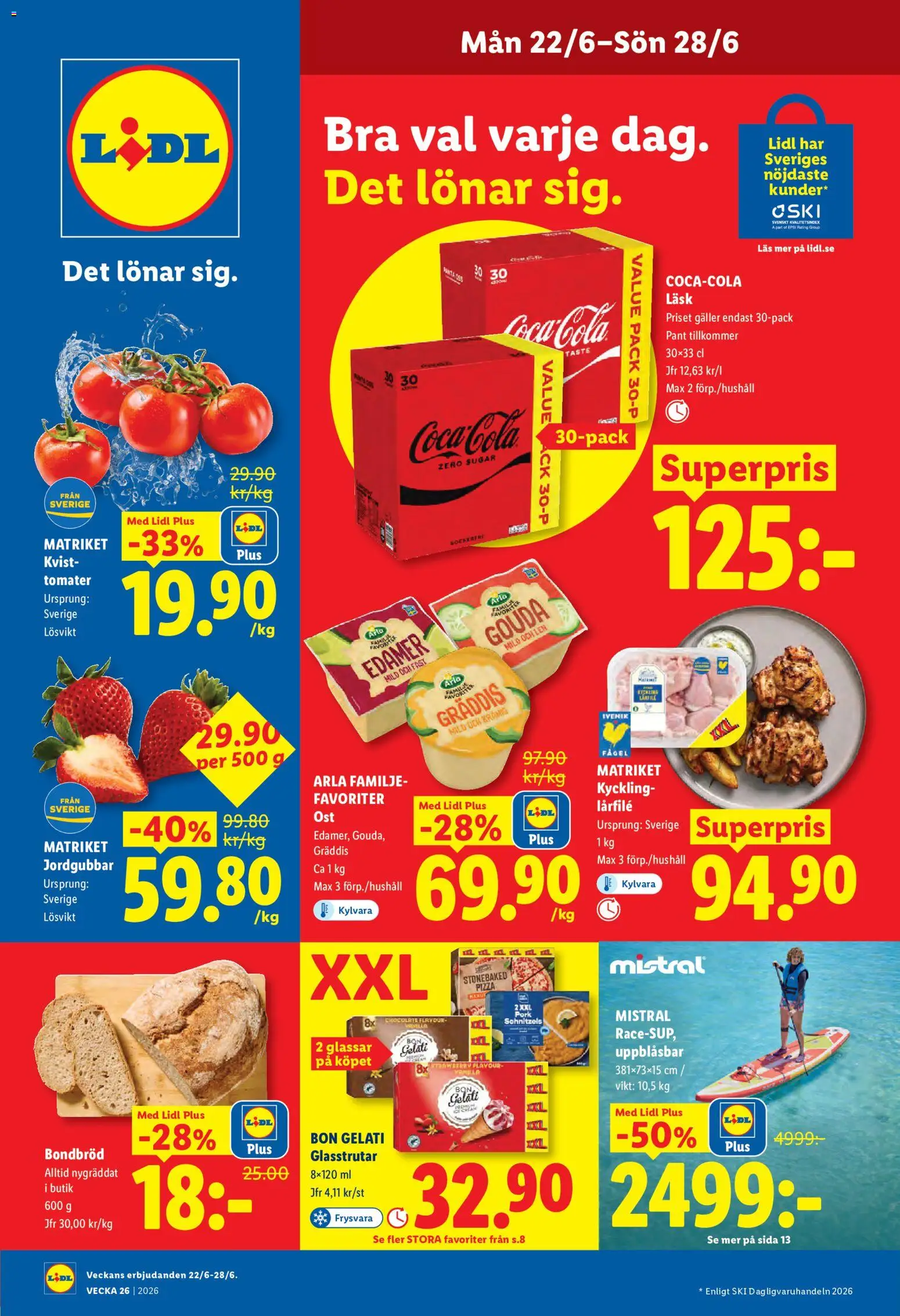 Förhandsgranska reklamblad Lidl erbjudanden från butik Lidl gäller från 22/06/2026