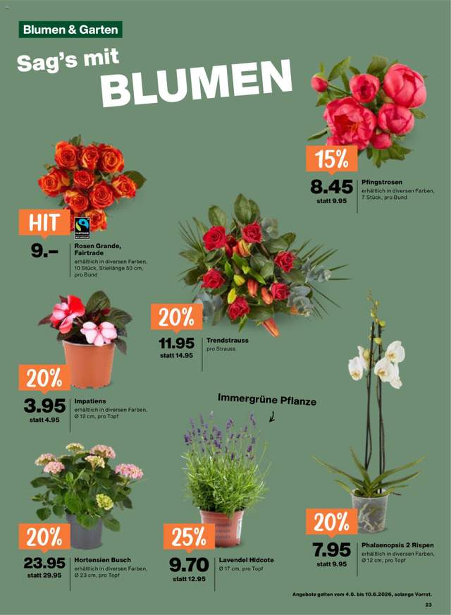 Neue Migros Aktionen ab 04.06.