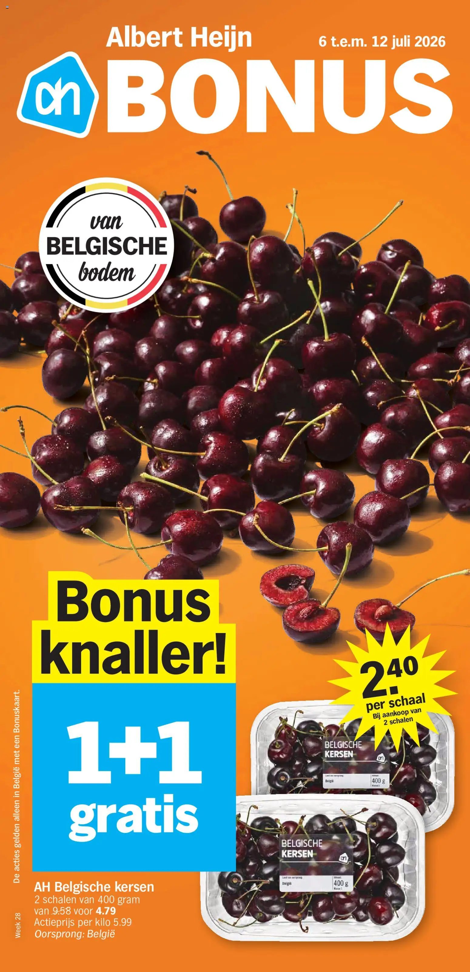 Voorbeeld van Albert Heijn Folder week / de la semaine 28 van winkel Albert Heijn geldig vanaf 06/07/2026